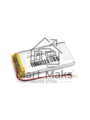Портативный аккумулятор Li-Pol (батарея) 7*43*74мм 2pin 3.7V/2500mAh