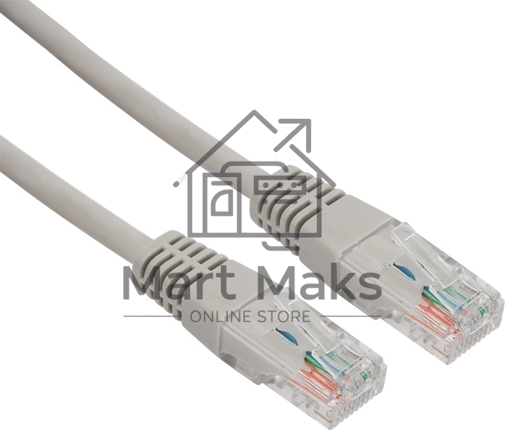 Пaтч-корд U/UTP Rexant, кат.5e, RJ45-RJ45, неэкранированный, LSZH серый, 3м