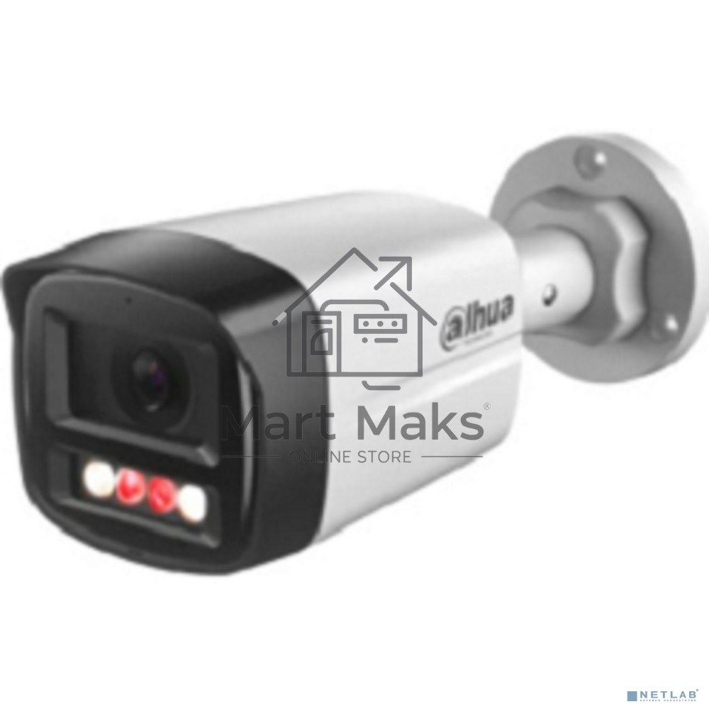 Камера видеонаблюдения IP Dahua DH-IPC-HFW1239TL1P-A-IL-0360B 3.6-3.6мм цв. корп.:белый