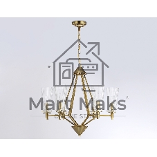 Светильник Ambrella light TR3231/6 BS/FR латунь/белый матовый E14*6 max 40W D610*585