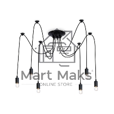 Светильник Ambrella light TR8178/6 BK черный E27 max 40W D630*910