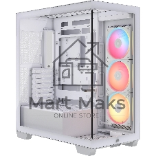Корпус Corsair iCUE Link 3500X LX-R RGB White, Midi-Tower, белый, 3 x 120 мм