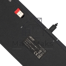 Клавиатура Acer OKR400 гибридная, USB Type-A, Bluetooth, радиоканал, чёрный
