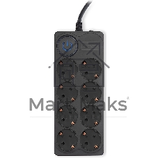 Сетевой фильтр Ippon BK-8-EU-5-16-B 5м (8 розеток) черный (коробка)