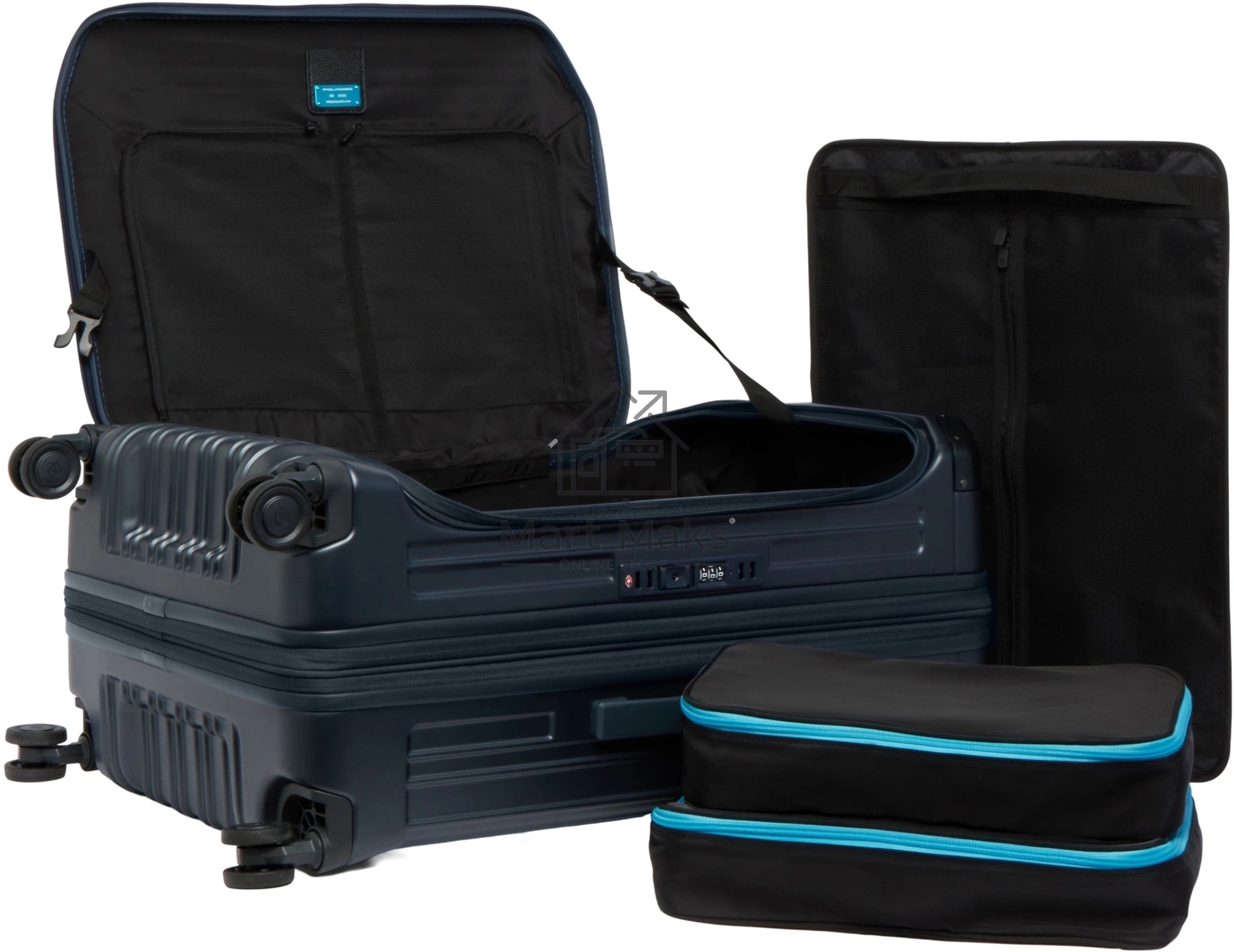 Чемодан Piquadro PQ LIGHT BV7246PQL/BLUO 45x30x69см 100л. 4.28кг. поликарбонат синий