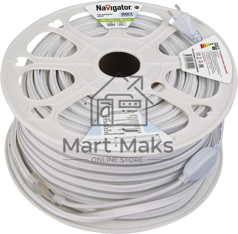 Лента светодиодная 71 929 NLS-2835СW92-9-IP67-220V-NEONLED R20 (уп.20м) Navigator 71929