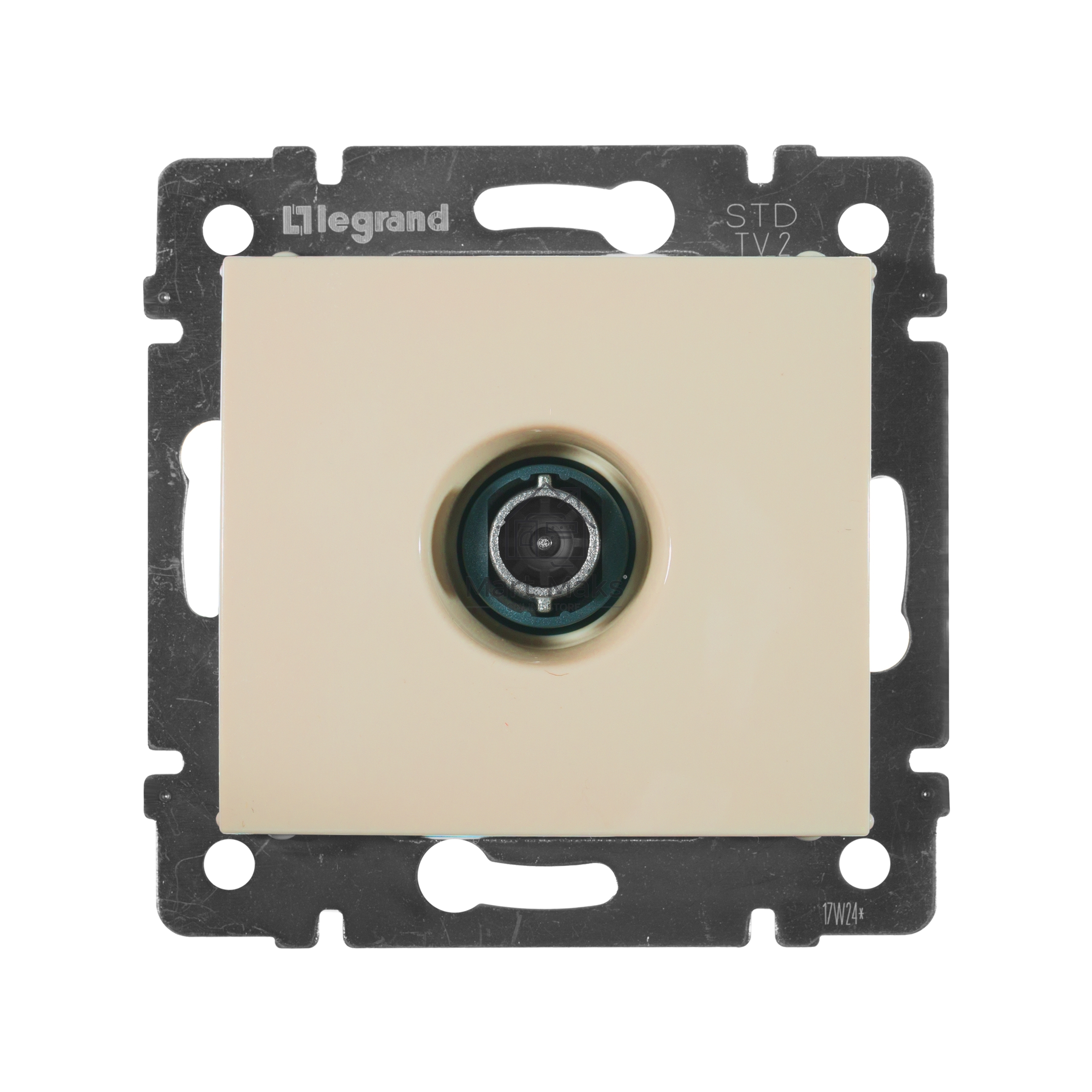 Телевизионная розетка Legrand Valena 774330, оконечная, крем, 10 дБ
