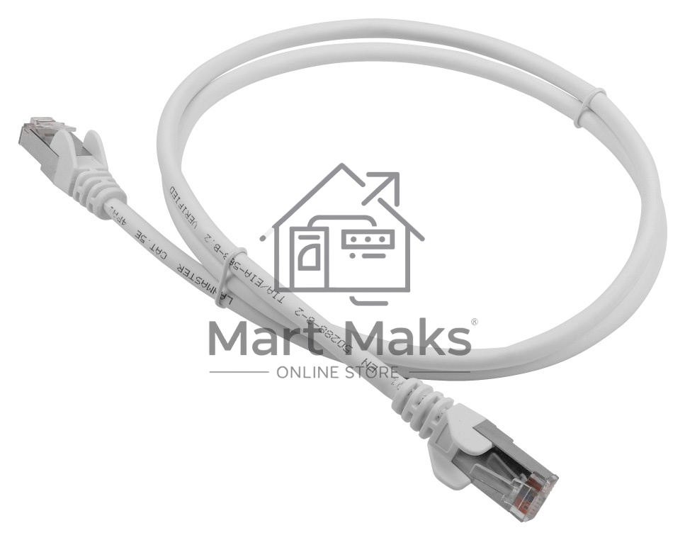 Патч-корд LANMASTER LSZH FTP кат.5e, 1.0 м, белый