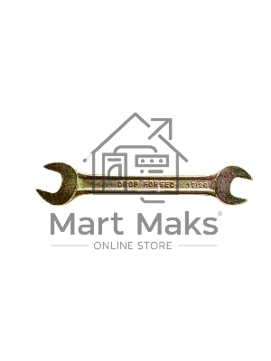 Ключ рожковый, 12 х 13 мм, желтый цинк Сибртех