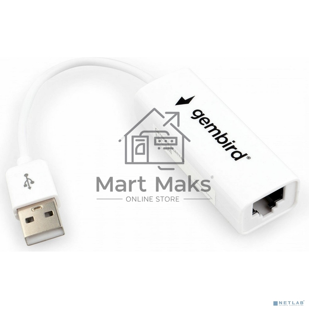 Сетевой адаптер Ethernet Gembird NIC-U4 USB 2.0 - Fast Ethernet adapter