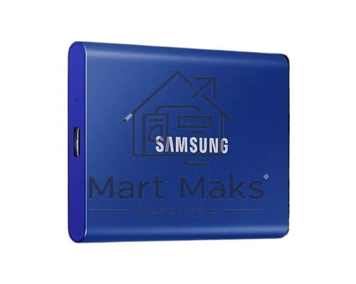 Твердотельный накопитель Samsung SSD 2TB T7, USB Type-C, R/W 1000/1050MB/s, Blue