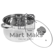 Набор посуды WEBBER BE-615/6 из нерж.стали 6 пр. 2,9 л, 5,1 л, 6,6 л со стеклянными крышками В наборе 6 предметов: кастрюля со стеклянной крышкой 18х11,5 см; 2,9 л кастрюля со стеклянной крышкой 22х13,5 см; 5,1 л кастрюля со стеклянной крышкой 24х14,5 см; 6,6 л Толщина стали 0,5 мм