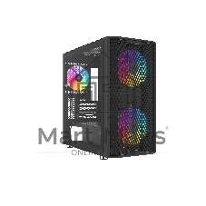 Корпус SAMA S30, Mini-Tower, чёрный, 2 x 140 мм, 1 x 120 мм