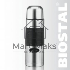 Термос BIOSTAL NB-750B 0.75 л, узкое горло, нерж.,с крышкой-чашкой ,чехол, пробка с кнопкой.