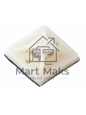 Площадка самоклеящаяся Rexant 30х30 мм, белая, упаковка 100 шт.