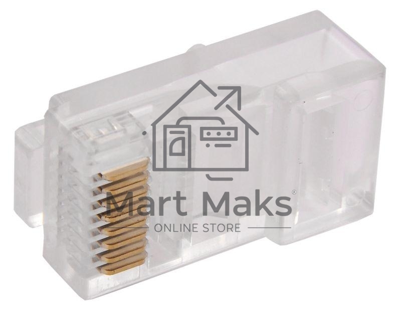 Разъём RJ-45 UTP для кабеля кат.5Е, 8P8C Разъём RJ-45 UTP для кабеля кат.5Е, 8P8C