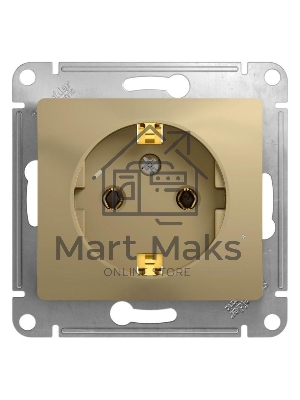 Механизм розетки 1-м СП Glossa 16А с заземл. титан SchE GSL000443 Механизм розетки 1-м СП Glossa 16А с заземл. титан SchE GSL000443
