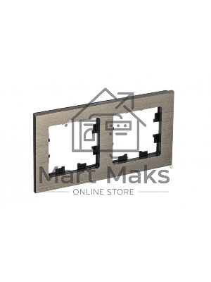 Рамка 2-м AtlasDesign Nature металл латунь SchE ATN312202
