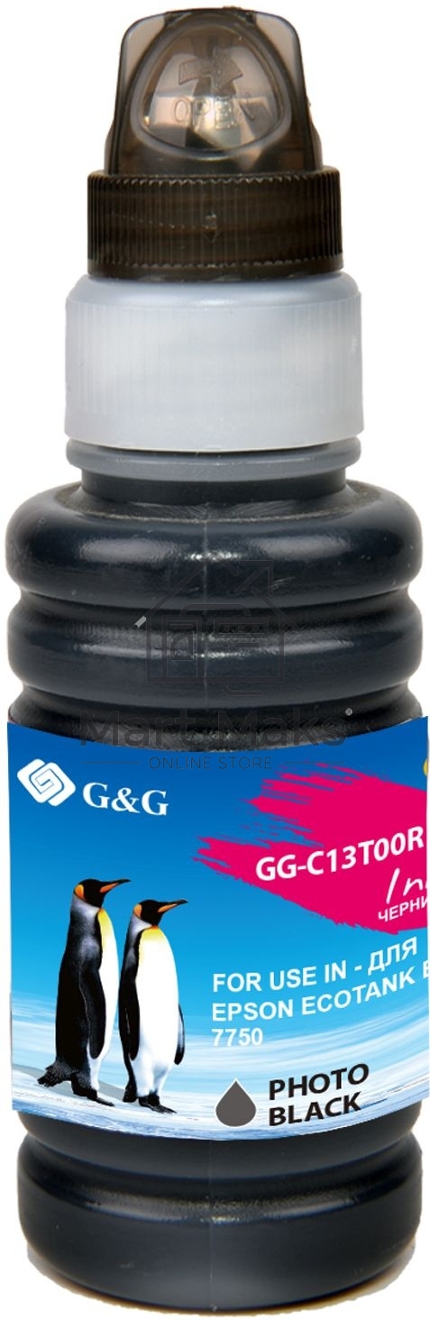 Чернила G&G GG-C13T00R140 черный70мл для Epson EcoTank 7700/7750