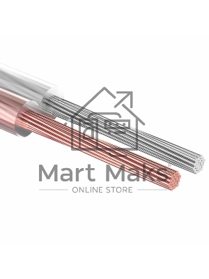 Кабель акустический Rexant 2х2,50 мм², прозрачный SILICON, мини-бухта 10 м