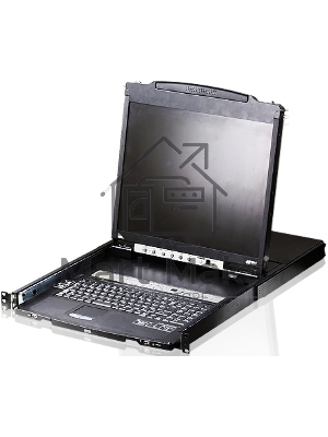 Переключатель KVM Консоль управления 16-портовый LCD 19