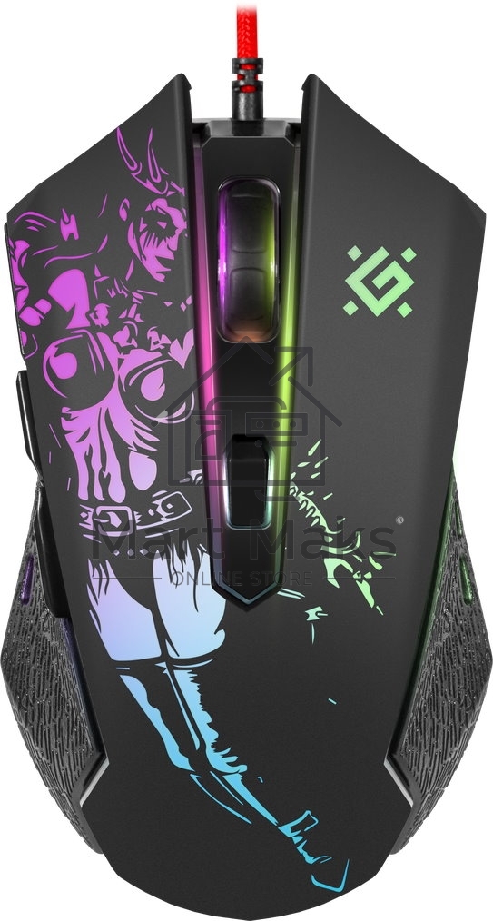 Мышь проводная Defender Sin'Sister GM-933 черный, 7200 dpi, USB, кнопки - 6
