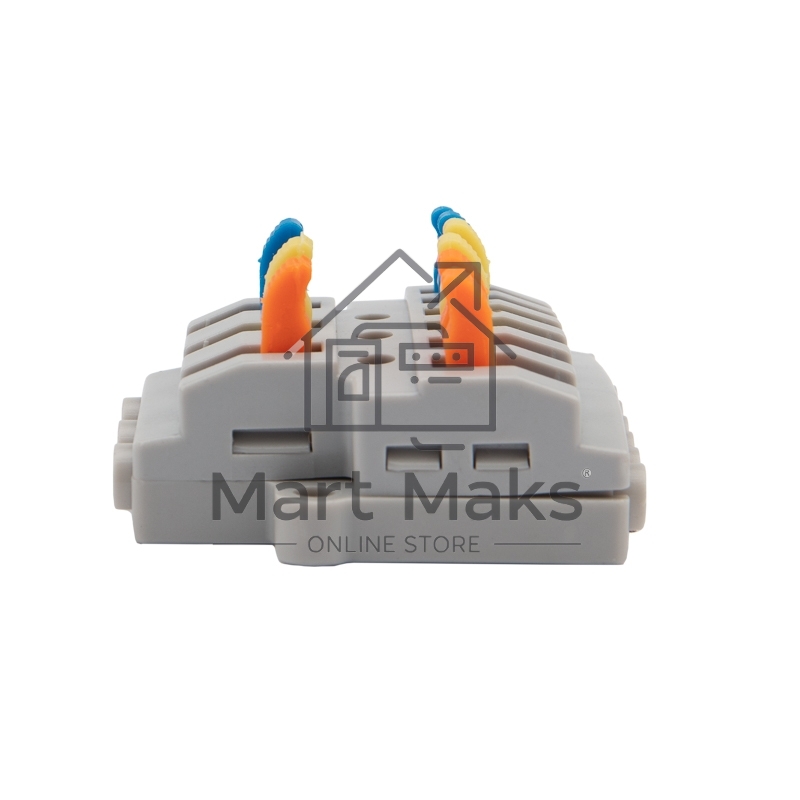 Клемма СМК Rexant 3х2 проходная разветвительная 3 полюса, с монтажной площадкой (1 ввод, 2 вывода на полюс), (5 шт./уп.)