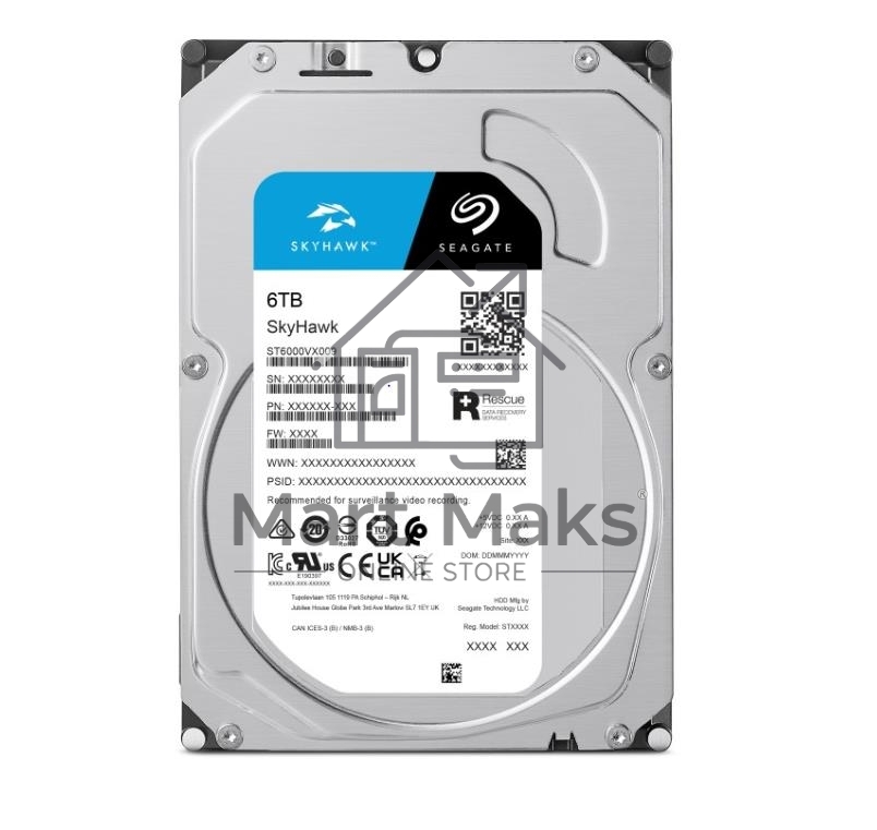 Жесткий диск Seagate SATA 6TB 5400RPM 6GB/S 256MB ST6000VX009