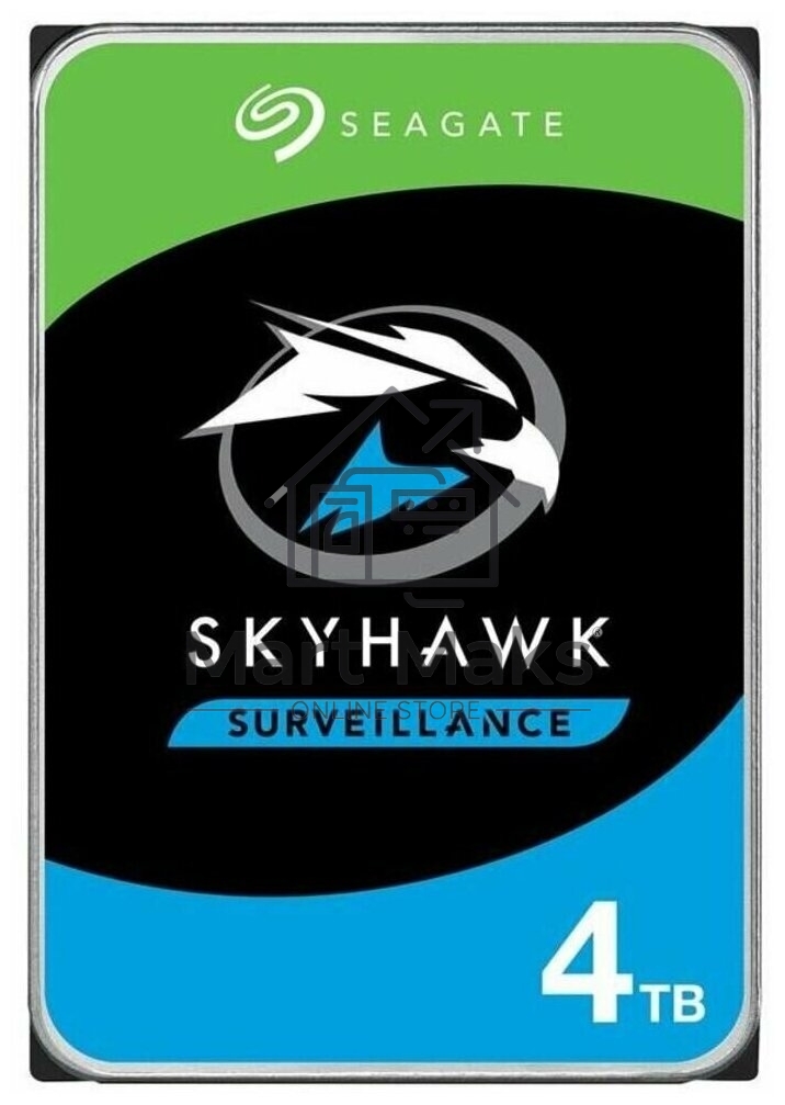 Жесткий диск Seagate 4TB Skyhawk (ST4000VX016) OEM Serial ATA III, 5400 rpm, 256mb, для видеонаблюдения