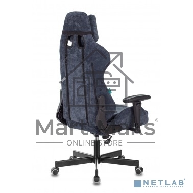 Кресло игровое Бюрократ VIKING KNIGHT LT27 FABRIC синий крестовина металл/пластик