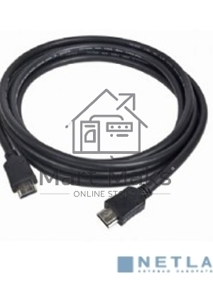 Кабель Cablexpert HDMI CC-HDMI4-30M, 19M/19M, v1.4, медь, позол.разъемы, экран, усилитель сигнала, 30м, черный, пакет