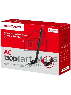 Mercusys MA30H AC1300 Двухдиапазонный Wi-Fi USB-адаптер высокого усиления