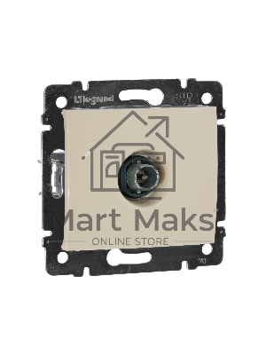 Телевизионная розетка Legrand Valena 774330, оконечная, крем, 10 дБ