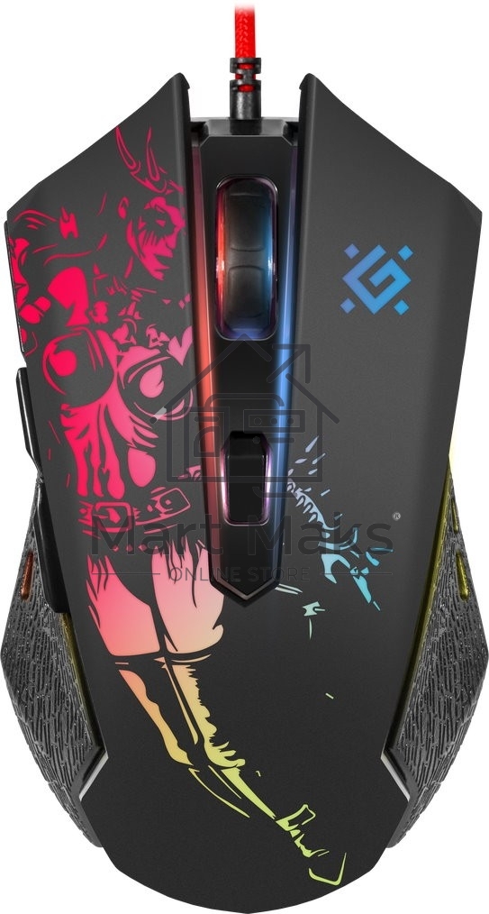 Мышь проводная Defender Sin'Sister GM-933 черный, 7200 dpi, USB, кнопки - 6