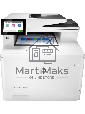 МФУ лазерное HP Color LaserJet Pro M480f (3QA55A), A4, цветной, печ. до 27 стр/мин., скан. до 29 стр/мин. (ч/б) 20 стр/мин. (цвет), 600 x 600 dpi, USB, RJ-45, Air Print, Mopria