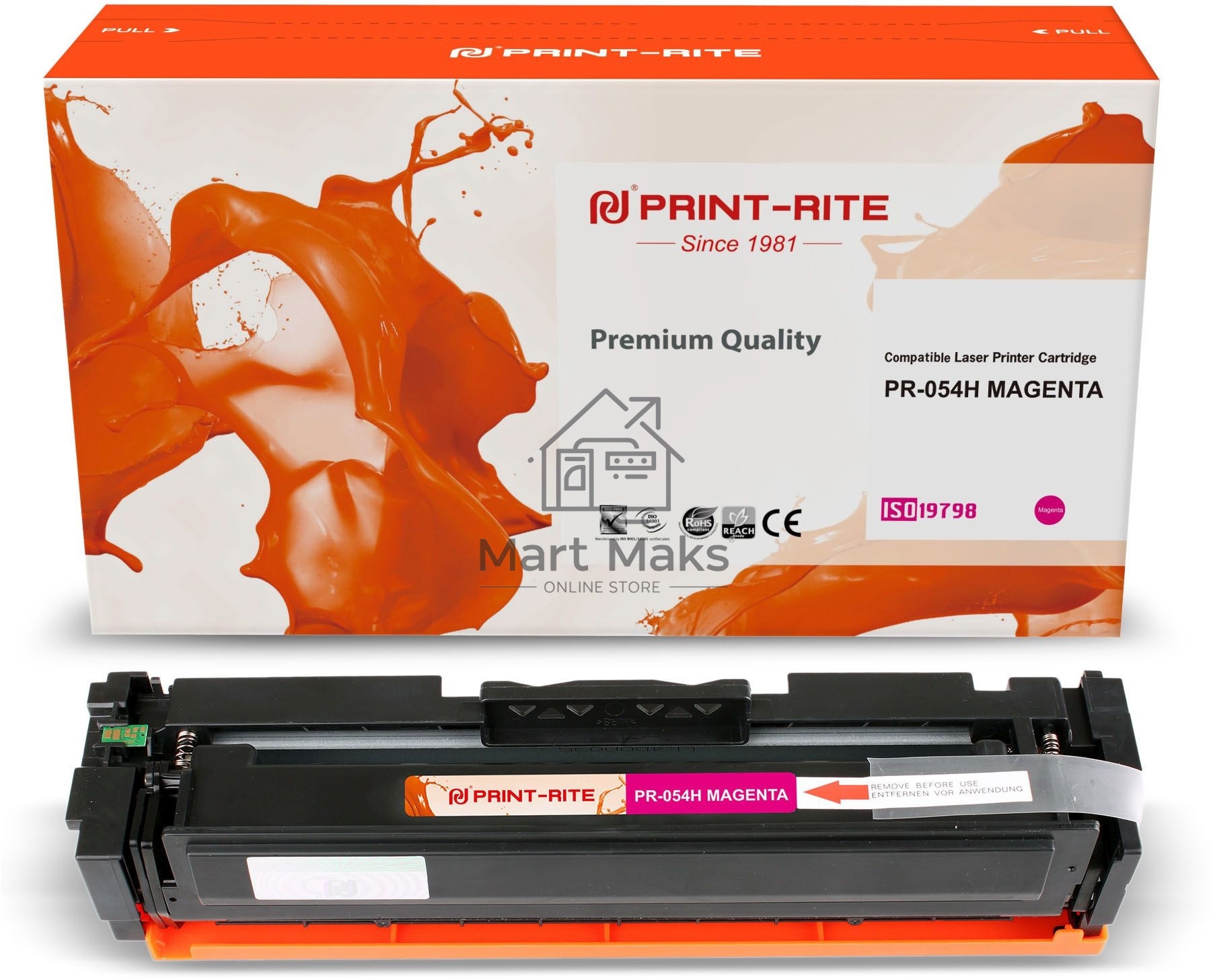 Картридж лазерный Print-Rite TFCA07MPU1J PR-054H MAGENTA 054H Magenta пурпурный (2300стр.) для Canon LBP 621Cw/623Cdw/641Cw/643Cdw Картридж лазерный Print-Rite TFCA07MPU1J PR-054H MAGENTA 054H Magenta пурпурный (2300стр.) для Canon LBP 621Cw/623Cdw/641Cw/643Cdw
