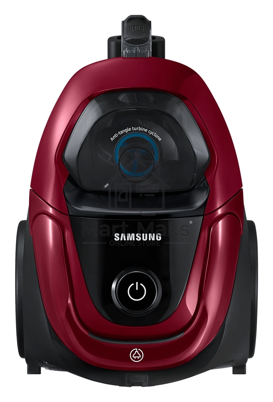 Пылесос Samsung VC18M31A0HP бордовый/черный, 380/1800 Вт, уборка сухая, пылесборник контейнер 2 л