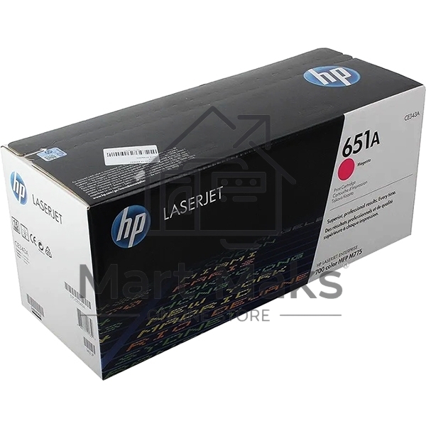 Картридж лазерный HP CE343A 651A пурпурный для LaserJet 700 Color MFP 775 16000стр.