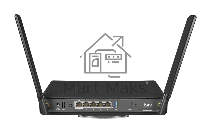 Wi-Fi маршрутизатор Mikrotik C53UiG+5HPaxD2HPaxD Hap ax3, 4*1Gbit, 1*2.5Gbit, 2.4/5Ghz, AX1800,