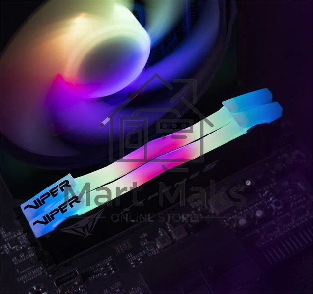 Оперативная память Patriot Viper Xtreme 5, DDR5, 32Gb (2x16Gb), 8000MHz, CL38, DIMM, с радиаторами, RGB, черный