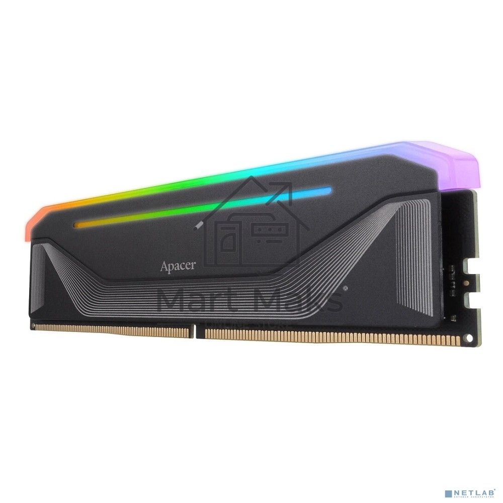 Оперативная память Apacer Nox, DDR5, 32GB (2x16 GB), 6000 MHz, CL38, DIMM, радиатор, RGB, черный