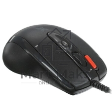 Мышь проводная + коврик A4Tech X-7120 черный, 2000 dpi, USB, кнопки - 7