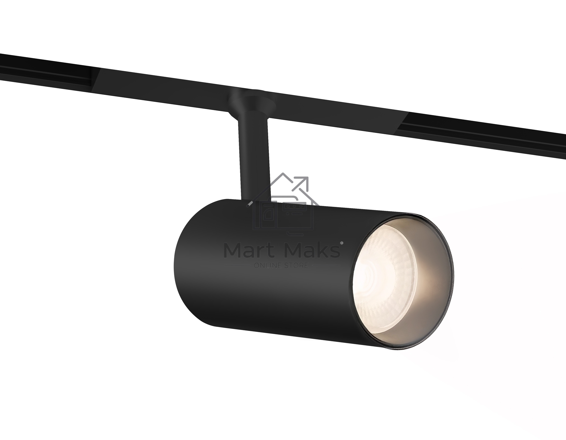 Трековый акцентный светильник Ambrella light GL4415 BK черный  IP20 10W 3CCT 3000-6000K SMART 48V 24° D45*100