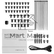 Компьютерный корпус Deepcool MATREXX 55 MESH V4 без БП, боковое окно (закаленное стекло), 3xARGB LED 140мм вентилятора спереди, 1xARGB LED 120мм вентилятор сзади, черный, ATX