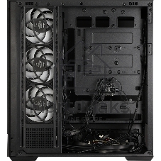 Компьютерный корпус ZALMAN P40 DS, ATX, черный, WINDOW, 9.1-inch LCD screen, 2xCombo(2.5” or 3.5”), 1x2.5”, 1xUSB TYPE-C, 2xUSB 3.0, SIDE 3x120мм ARGb, REAR 1x120мм ARGb