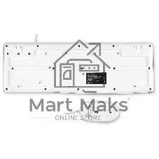 Комплект клавиатура+мышь Oklick S650 проводной, USB, 2000 DPI, белый