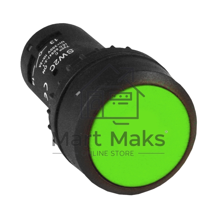 Кнопка SW2C-11 возвратная зел. NO+NC EKF sw2c-11s-g