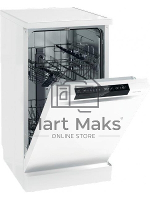 Посудомоечная машина, Gorenje GS531E10W, белая с черным, 44.8 см, 9 компл., 47 дБ, класс A++