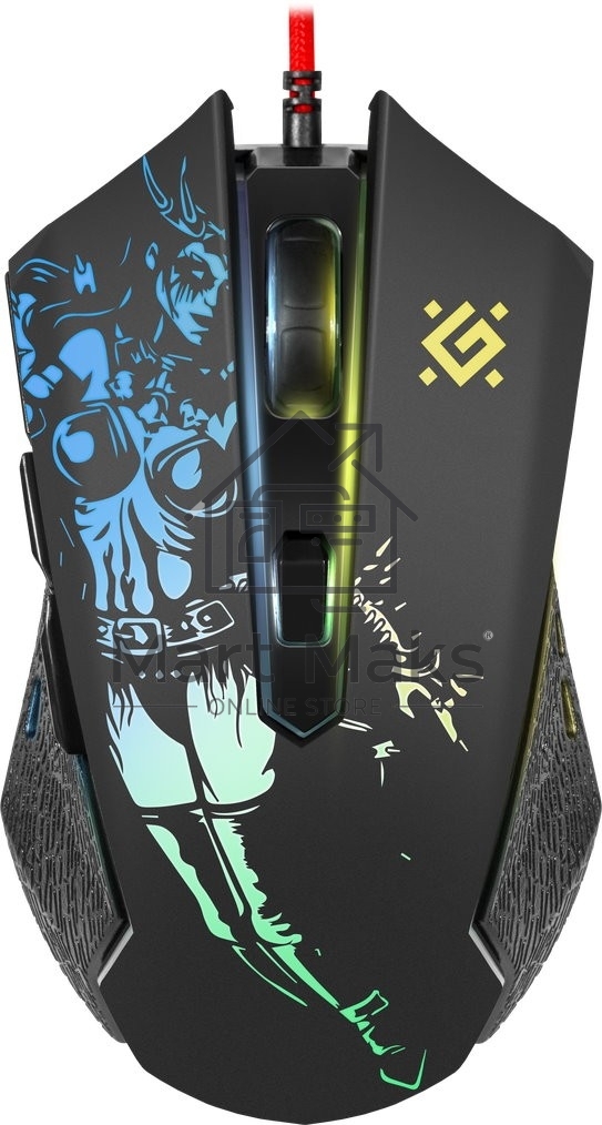 Мышь проводная Defender Sin'Sister GM-933 черный, 7200 dpi, USB, кнопки - 6