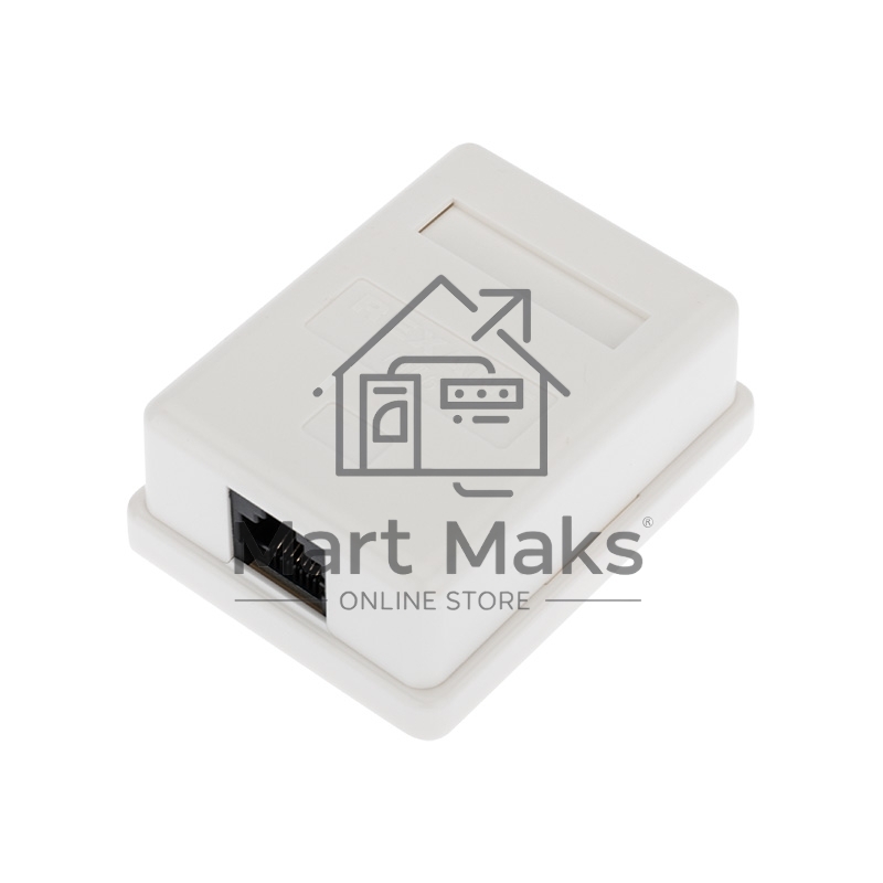 Розетка компьютерная внешняя, 1-порт RJ-45 (8P8C), UTP неэкранированная, категория 6, Rexant